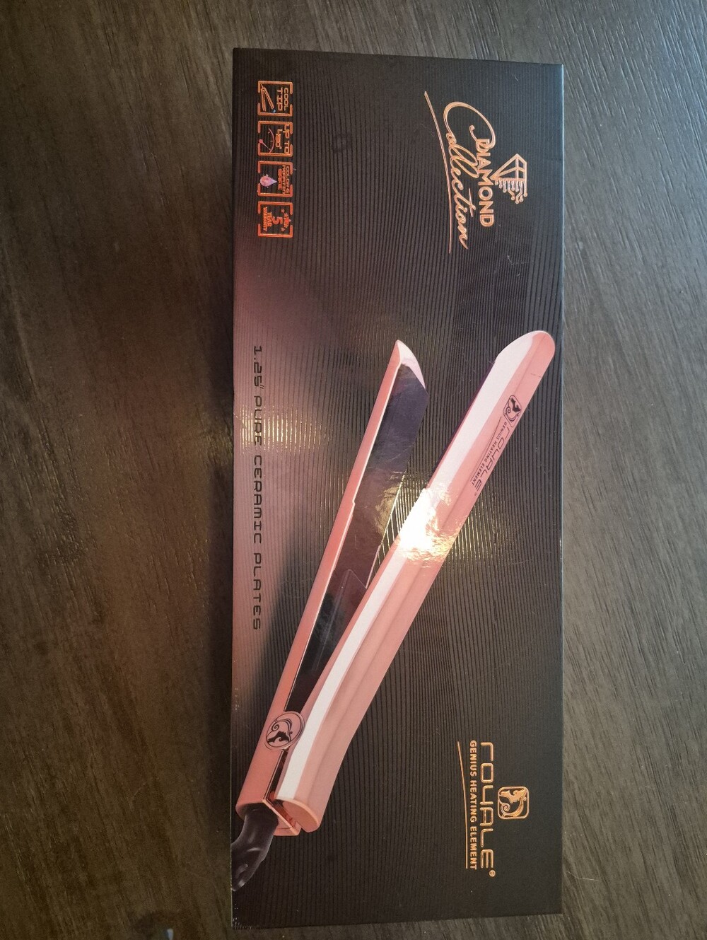 Pink Flat Iron Hair Straightener - Diamond Collection